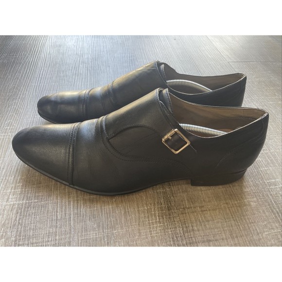 ALDO Men\'s Black Oxford Dress Shoe Palia Monk-Strap Dress Loafer Sz 12 main image 7
